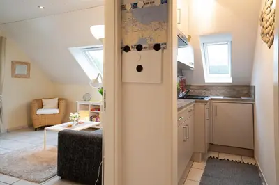Küche/Küchenzeile in der Unterkunft HER16d Ankes Gästehaus F