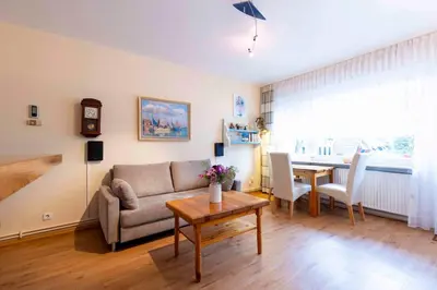 Ein Sitzbereich in der Unterkunft MEI6b Ferienwohnung Matysik