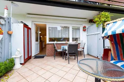 Ein Patio oder anderer Außenbereich in der Unterkunft MEI6b Ferienwohnung Matysik