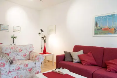Ein Sitzbereich in der Unterkunft MEI77 Ferienwohnung Zimmermann F