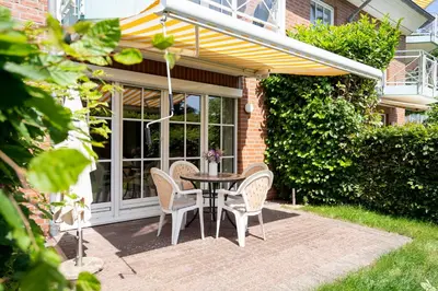 Ein Garten an der Unterkunft OST1 Ferienwohnung Lörper