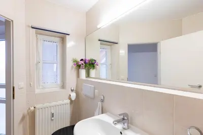 Ein Badezimmer in der Unterkunft OST10b Ferienwohnung Musik-Jischa