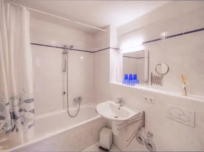 Ein Badezimmer in der Unterkunft OST16 Ferienwohnung Wackerow
