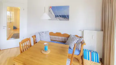 Ein Sitzbereich in der Unterkunft OST16 Ferienwohnung Wackerow