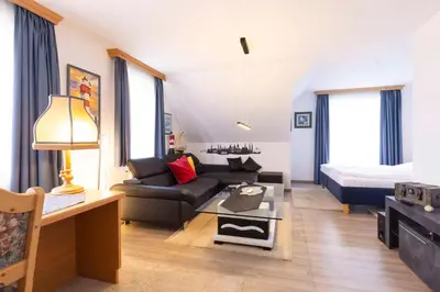 Ein Sitzbereich in der Unterkunft OST29 Ferienwohnung Komoran
