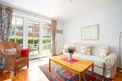 Ein Sitzbereich in der Unterkunft OST33b Ferienwohnung Nowack