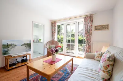 Ein Sitzbereich in der Unterkunft OST33b Ferienwohnung Nowack