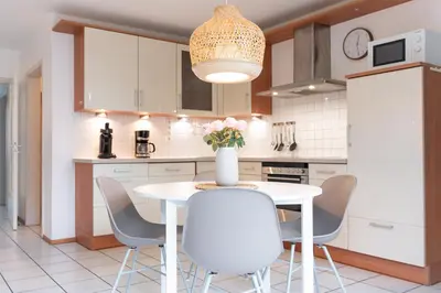 Küche/Küchenzeile in der Unterkunft OST8 Ferienwohnung Lörper 2