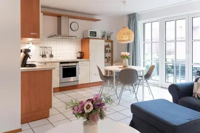 Küche/Küchenzeile in der Unterkunft OST8 Ferienwohnung Lörper 2