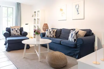 Ein Sitzbereich in der Unterkunft OST8 Ferienwohnung Lörper 2