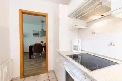 Küche/Küchenzeile in der Unterkunft OST9 Ferienwohnung Kruse