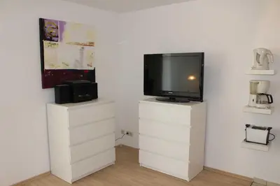 TV/Unterhaltungsangebot in der Unterkunft STR123f Ferienwohnung Braun