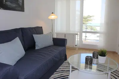 Ein Sitzbereich in der Unterkunft STR123f Ferienwohnung Braun