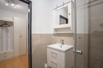Ein Badezimmer in der Unterkunft STR123k Ferienwohnung Kajüte 13