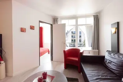 Ein Sitzbereich in der Unterkunft STR123L Ferienwohnung Sarah