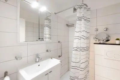 Ein Badezimmer in der Unterkunft STR123L Ferienwohnung Sarah
