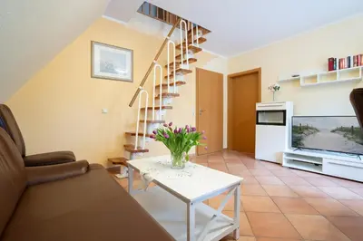 Küche/Küchenzeile in der Unterkunft STR47a Ferienwohnung Heitmann
