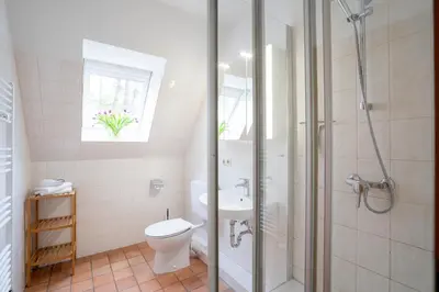 Ein Badezimmer in der Unterkunft STR47a Ferienwohnung Heitmann