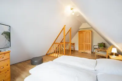 Ein Bett oder Betten in einem Zimmer der Unterkunft STR47a Ferienwohnung Heitmann