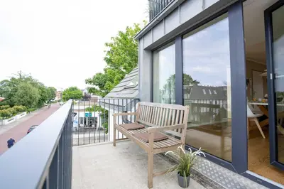 Ein Balkon oder eine Terrasse in der Unterkunft STR92b Ferienwohnung Strandzeit F