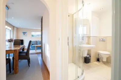 Ein Badezimmer in der Unterkunft ULM14a 
