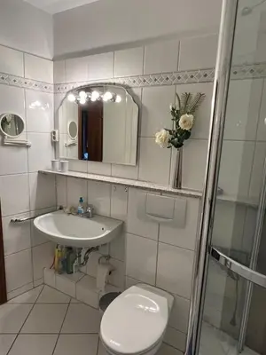 Ein Badezimmer in der Unterkunft ROD32 Ferienwohnung Schneider