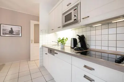 Küche/Küchenzeile in der Unterkunft Haus Pegasus Küstenliebe