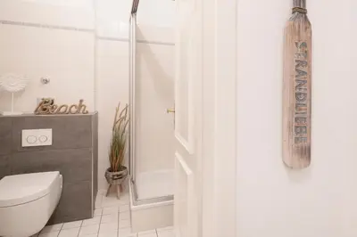 Ein Badezimmer in der Unterkunft Haus Pegasus Küstenliebe