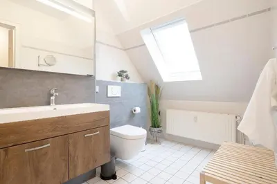 Ein Badezimmer in der Unterkunft Haus Pegasus Küstenliebe