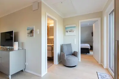 TV/Unterhaltungsangebot in der Unterkunft Ferienwohnung Beachbreak - Stilvolle Ferienwohnung an der Ostsee