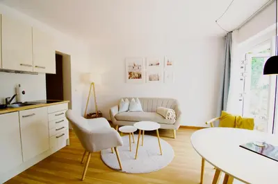 Küche/Küchenzeile in der Unterkunft Haus Falkenweg 5 Kleine Ruhe Oase