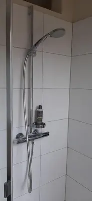 Ein Badezimmer in der Unterkunft Blaueshaus
