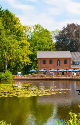 Blick auf einen Fluss in der Nähe der Ferienwohnung