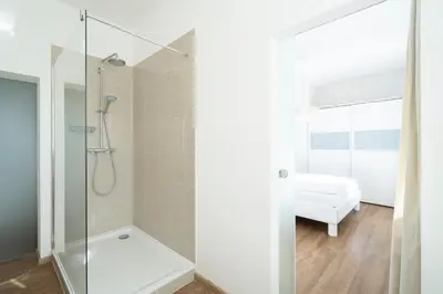 Ein Badezimmer in der Unterkunft Ferienwohnung Capolino