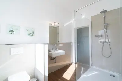 Ein Badezimmer in der Unterkunft Ferienwohnung Capolino