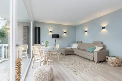 Ein Sitzbereich in der Unterkunft Ferienwohnung Maria