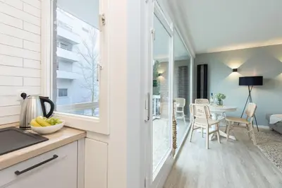 Küche/Küchenzeile in der Unterkunft Ferienwohnung Maria