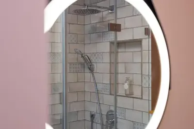 Ein Badezimmer in der Unterkunft Ferienwohnung Maria