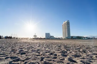 Ein Strand an oder in der Nähe der Ferienwohnung