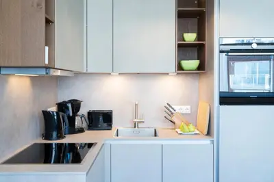 Küche/Küchenzeile in der Unterkunft Ferienwohnung Puro