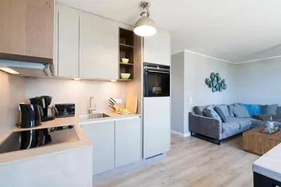 Küche/Küchenzeile in der Unterkunft Ferienwohnung Puro