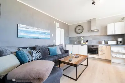 Küche/Küchenzeile in der Unterkunft Ferienwohnung Puro Suite