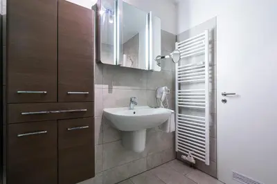Ein Badezimmer in der Unterkunft Wohnpark am Mühlenteich - Appartement 31