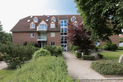 Ein Garten an der Unterkunft Wohnpark am Mühlenteich - Appartement 31