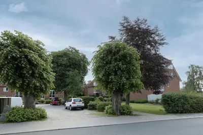 Ein Garten an der Unterkunft Wohnpark am Mühlenteich - Appartement 27