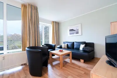 TV/Unterhaltungsangebot in der Unterkunft Wohnpark am Mühlenteich - Appartement 28