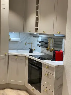 Küche/Küchenzeile in der Unterkunft Modernes Apartment an Timmendorfer Promenade, 1. Reihe