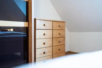 Ein Bett oder Betten in einem Zimmer der Unterkunft Wohnpark am Mühlenteich - Appartement 36
