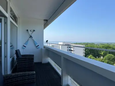Ein Balkon oder eine Terrasse in der Unterkunft Ostsee Ferienwohnung in Sierksdorf - Hansa Park