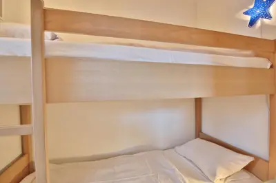 Ein Bett oder Betten in einem Zimmer der Unterkunft Residenz Ostseestrand Appartement 20